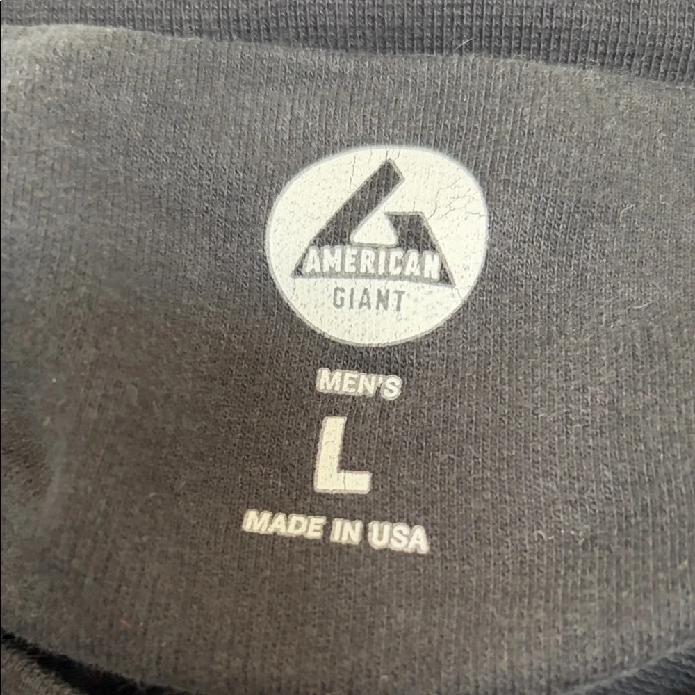 American Giant Black Crewneck Pullover - Picture 2 of 4